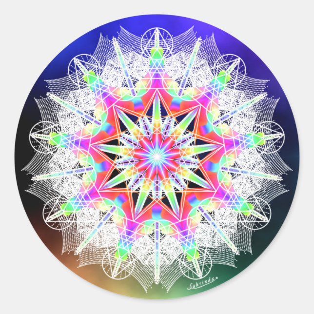 Adesivo Redondo O despertar (Frente)