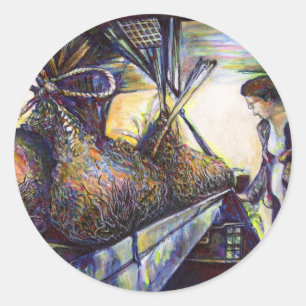 Adesivo Redondo O destino da vida ferida