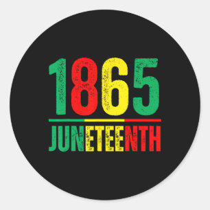 Adesivo Redondo O Dia Da Emancipação É O Excelente De 1865 Juntede