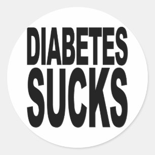 Adesivo Redondo O diabetes suga