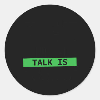 Adesivo Redondo O Discurso De Linguagem De Sinais De Aprendizado É