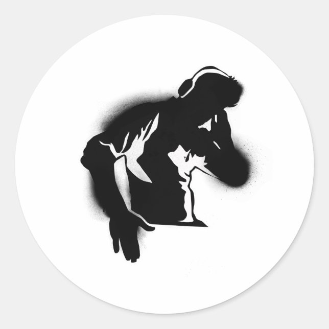 ADESIVO REDONDO O DJ (Frente)