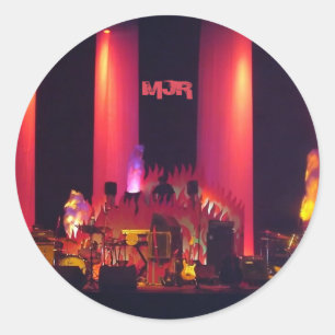 Adesivo Redondo O DJ realiza antes do Live Banda