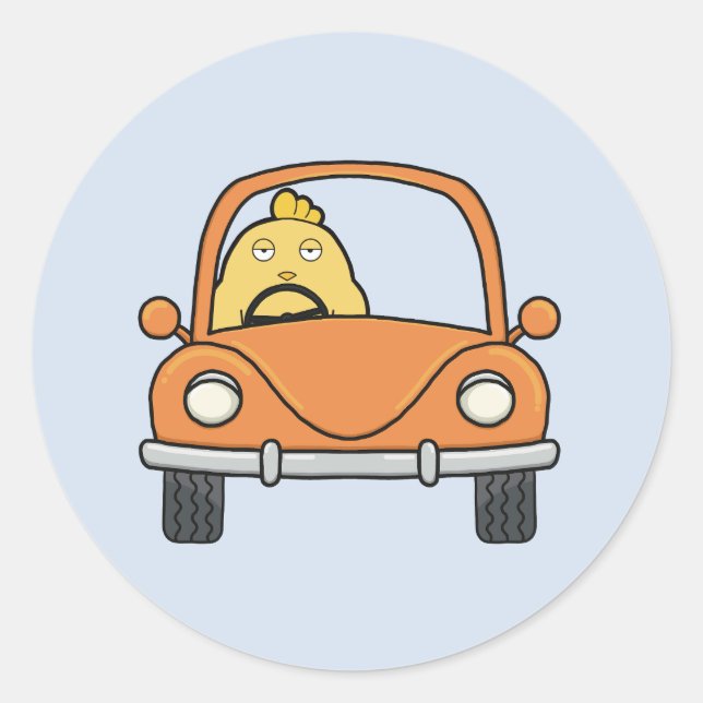 Adesivo Redondo O driver Bored (Frente)