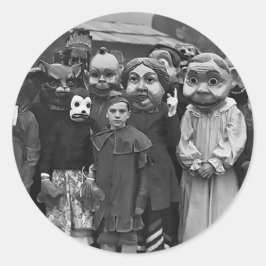 Adesivo Redondo O Encontro no Halloween