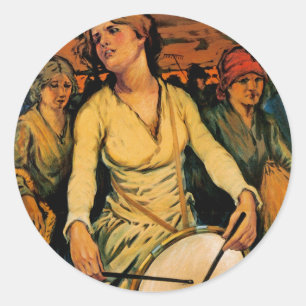 Adesivo Redondo O Espírito do Poder da Mulher