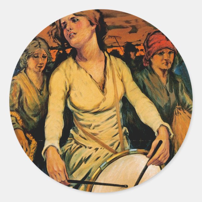 Adesivo Redondo O Espírito do Poder da Mulher (Frente)