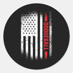 Adesivo Redondo O Esporte, Flag Dodgeball 2