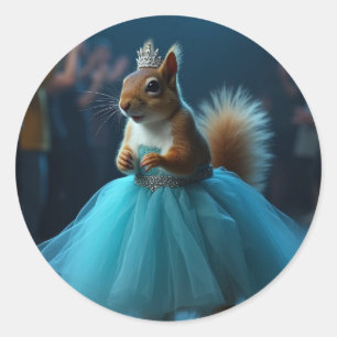 Adesivo Redondo O Esquilo da Princesa