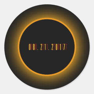 Adesivo Redondo O Excelente Eclipse 08.21.2017