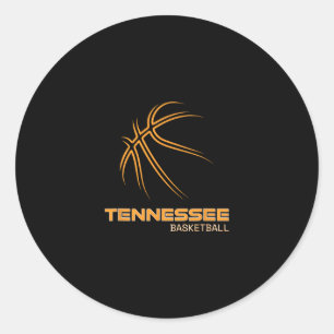 Adesivo Redondo O Fã de Esportes do Estado Voluntário Tennessee Sk