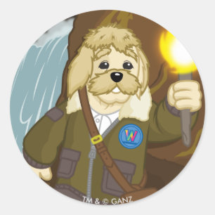 Adesivo Redondo O Fato De Arte Vai Explorar