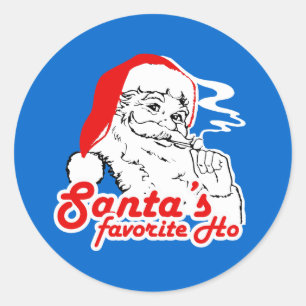 ADESIVO REDONDO O FAVORITO DO PAPAI NOEL HO