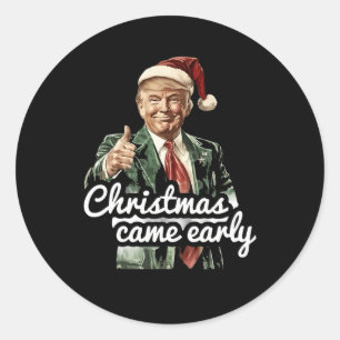 Adesivo Redondo O Feliz Natal Chegou No Início Deste Ano De 2024