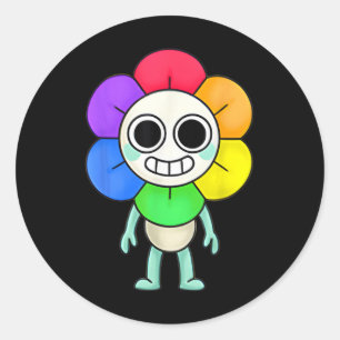 Adesivo Redondo O Figurino Mundial de Dandy para Crianças e Adulto