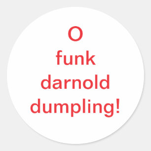 Adesivo Redondo O funk darnold idiota Hankamer Artjunkhaus