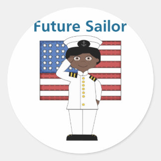 Adesivo Redondo O Futuro Garoto Africano Americano