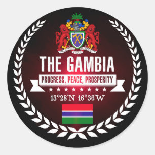 Adesivo Redondo O Gambia