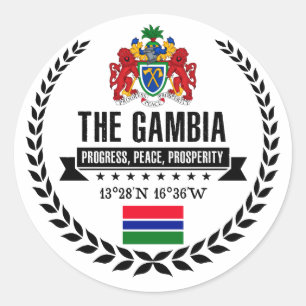 Adesivo Redondo O Gambia