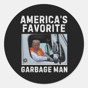 Adesivo Redondo O Garge Man Trump 2024 favorito da América