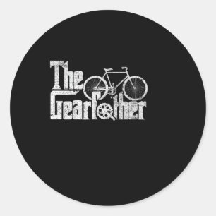 Adesivo Redondo O Geardad Cycling Dia de os pais Parody Gamer Da