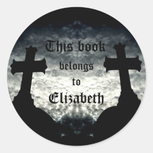 Adesivo Redondo O gêmeo cruza este livro pertence a