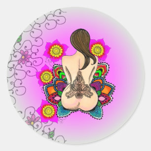 Adesivo Redondo O Goddess2