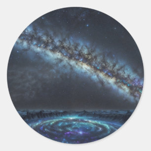 Adesivo Redondo O Golfo das Estrelas