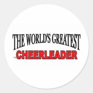 Adesivo Redondo O grande cheerleader do mundo