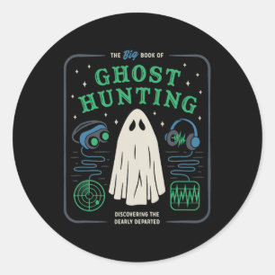 Adesivo Redondo O Grande Livro Do Dia de as Bruxas engraçado De Ca