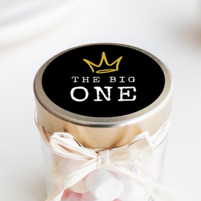 Adesivo Redondo O GRANDE | Partido primeiro aniversario dos anos 9 (Criador carregado)