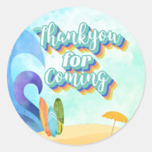 O Grande Um Sticker de Agradecimento de Aniversári