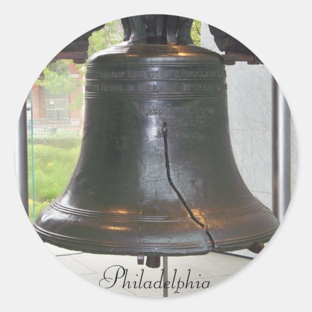 ADESIVO REDONDO O GRANDE VESTIDO ROUND DA FILADELPHIA (Frente)