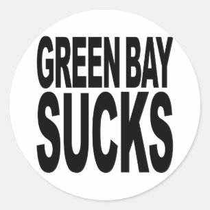 Adesivo Redondo O Green Bay suga