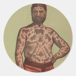 Adesivo Redondo O grego Tattooed