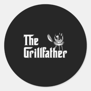 Adesivo Redondo O Grilldad Funny Churrasco Griling Barbecue