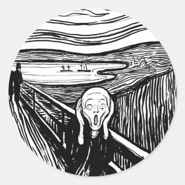 ADESIVO REDONDO O GRITAR (Frente)