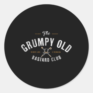 Adesivo Redondo O Grumpy Old Bastard Club