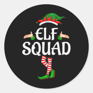 Adesivo Redondo O Grupo de Correspondência Familiar do Elf Squad n