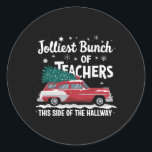 Adesivo Redondo O Grupo Mais Jolliest De Professores Deste Lado De<br><div class="desc">O Grupo Mais Jolliest De Professores Deste Lado Do corredor Xmas Pj 11</div>