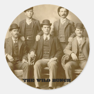 Adesivo Redondo O grupo selvagem - Butch Cassidy & miúdo de
