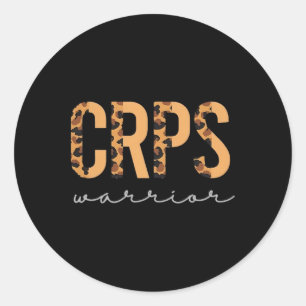 Adesivo Redondo O Guerreiro Do Crps Leopard Acaba A Consciência Pa