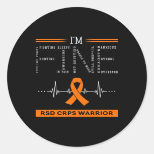 Adesivo Redondo O guerreiro do Rsd Crps, estou bem