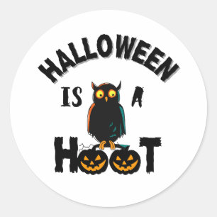 Adesivo Redondo O Halloween é um capuz só para rir
