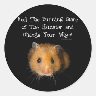 Adesivo Redondo O Hamster