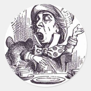 Adesivo Redondo O Hatter louco