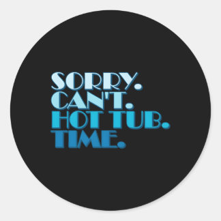 Adesivo Redondo O Hot Tub cita os Proprietários do Hot Tub de Esta