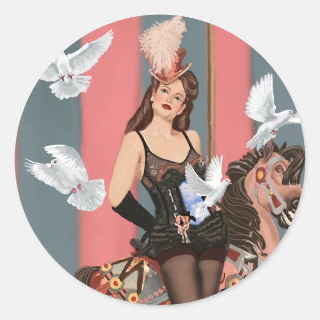 Adesivo Redondo O Illusionista (Frente)