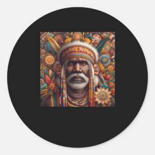 Adesivo Redondo O Indígenas australiano Aboriginal Sticker
