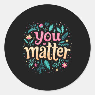 Adesivo Redondo O Inspiron Quote Sticker1